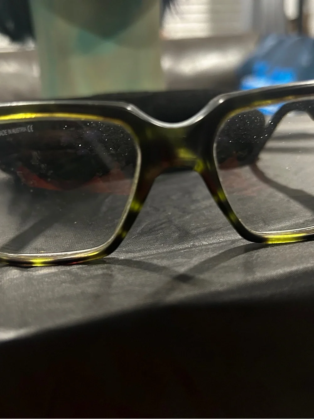 See  Glasses with  See Black Suede Eyewear Case